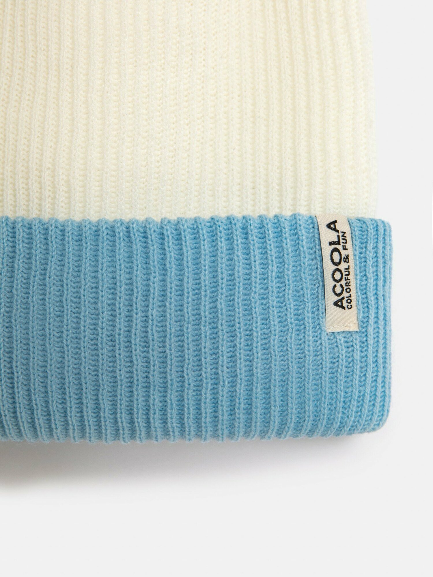 Шапка-бини Acoola для девочек, размер 53, голубой — фото 1