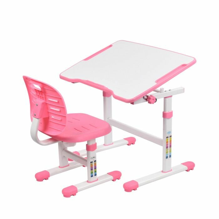 Комплект Cubby парта + стул трансформеры Acacia Pink