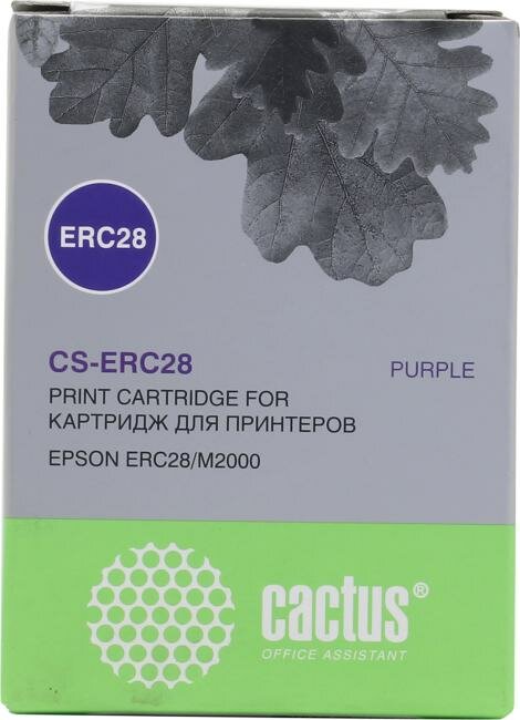 Картридж ленточный Cactus фиолетовый для Epson ERC28/M2000 - фото №4