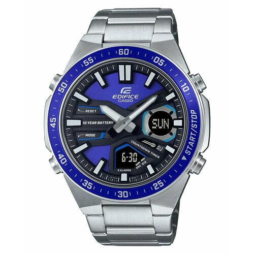 Наручные часы CASIO Edifice, фиолетовый, серебряный наручные часы casio edifice efv 600d 2a синий серебряный