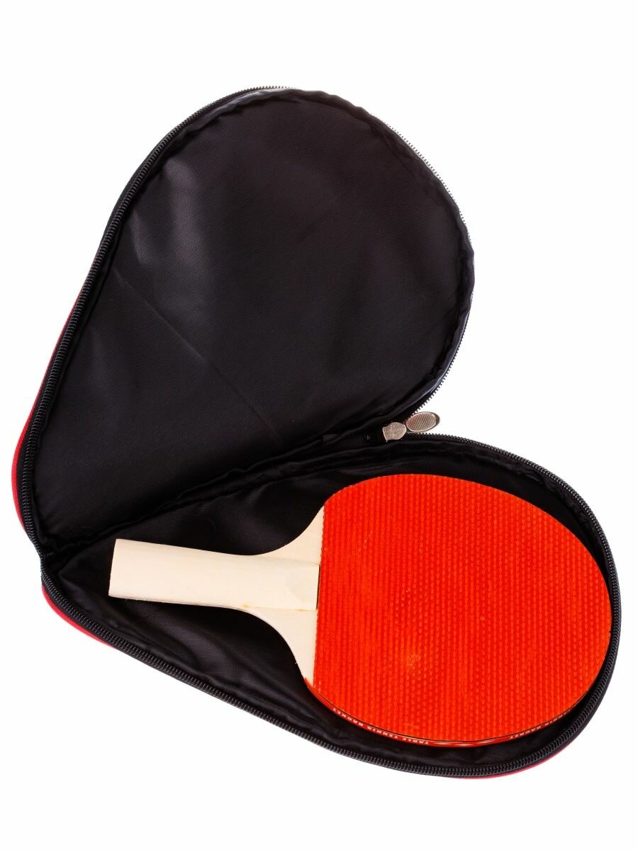 Чехол для ракетки для настольного тенниса Estafit c карманом для шариков, черный