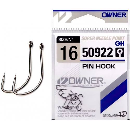 Крючок Owner 50922 Pin Hook (Размер # 16; 12шт )