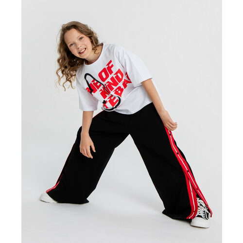 фото Брюки button blue, размер 146, черный