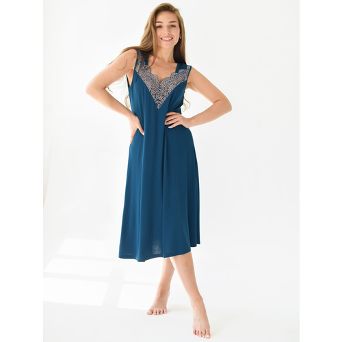 Сорочка Текстильный Край, размер 52, голубой