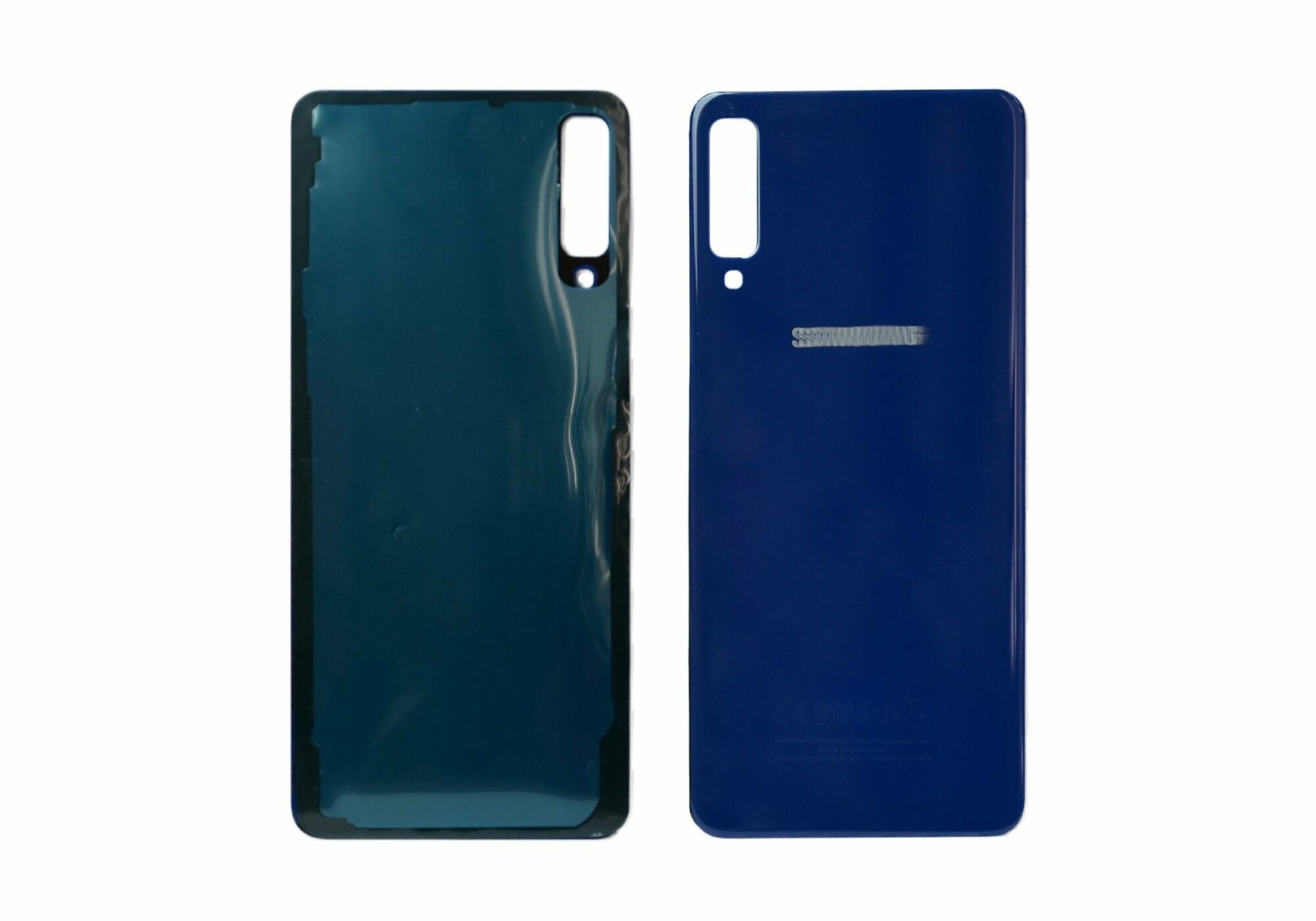 Задняя крышка для Samsung A750F (A7 2018) синяя