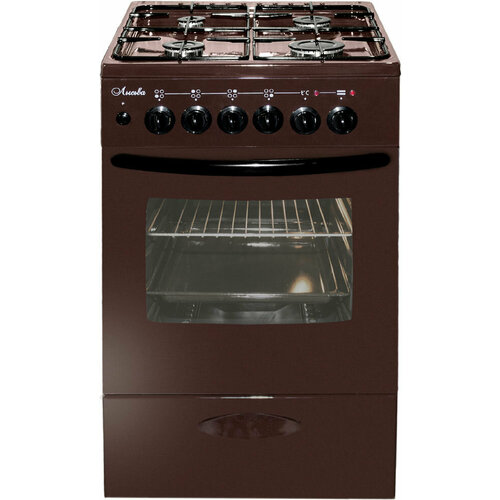 Комбинированная плита Лысьва ЭГ 401 МС-2У стеклянная крышка коричневый 2453100₽