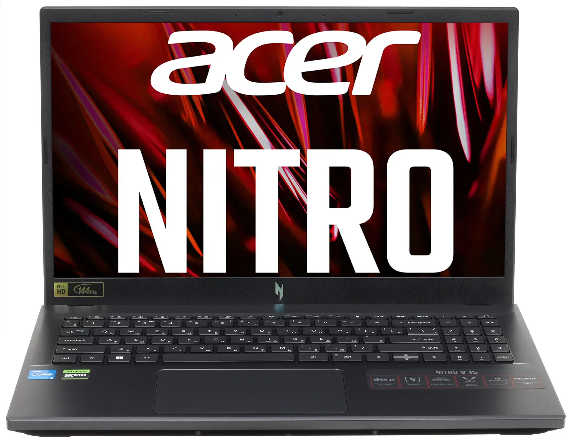 15.6" Ноутбук Acer Nitro V15 Intel Core i5-13420H (2.1 ГГц), RAM 8 ГБ, SSD 512 ГБ, NVIDIA GeForce RTX 2050 (4 Гб), Windows, черный, Русская раскладка