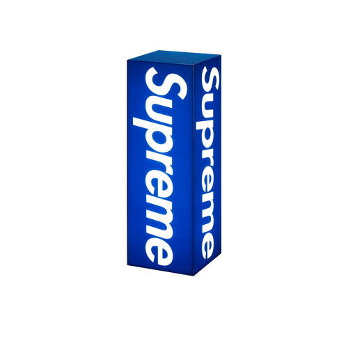 Supreme Box Logo Lamp Blue