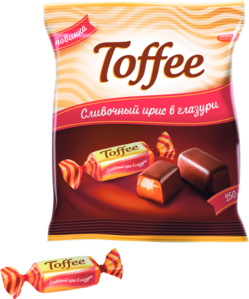 Ирис сливочный глазированный "Toffee" 250 гр.