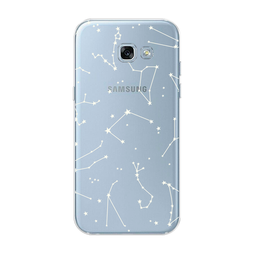 Силиконовый чехол на Samsung Galaxy A3 2017 / Самсунг Галакси A3 2017 Созвездия, прозрачный чехол силиконовый на samsung galaxy a3 2017 прозрачный