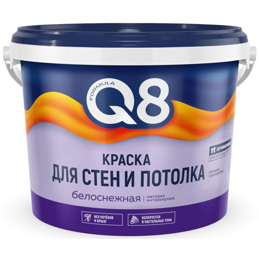 Краска Престиж Formula Q8 для стен и потолков 13кг