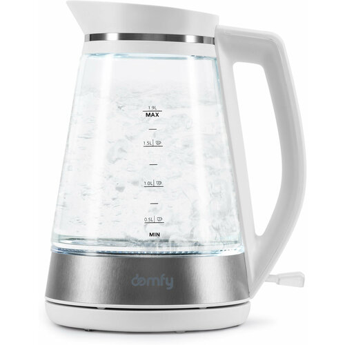 Чайник электрический Domfy DSW-EK505 3000 Вт белый прозрачный 19 л пластикстекло 231400₽