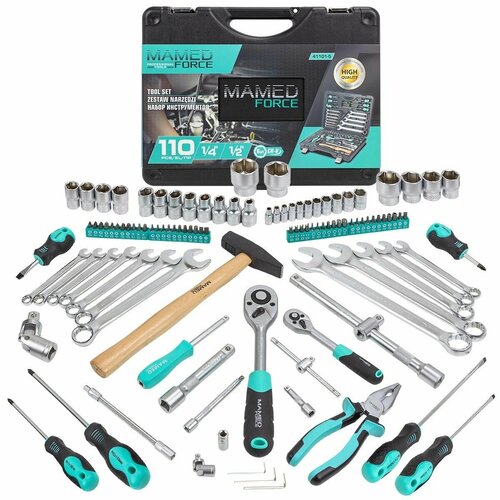 Набор инструментов 110пр. 1/4', 1/2' MAMEDFORCE MF-41101-5