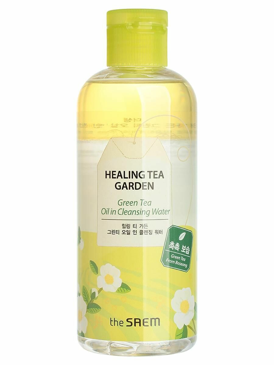 Средство для снятия макияжа, 300 мл, Healing Tea Garden Green Tea Oil In Cleansing water, THE SAEM