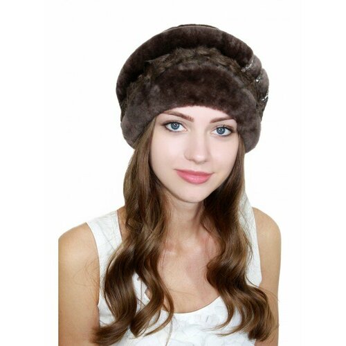фото Шапка lemmex шапка "берил", размер 55-56, коричневый
