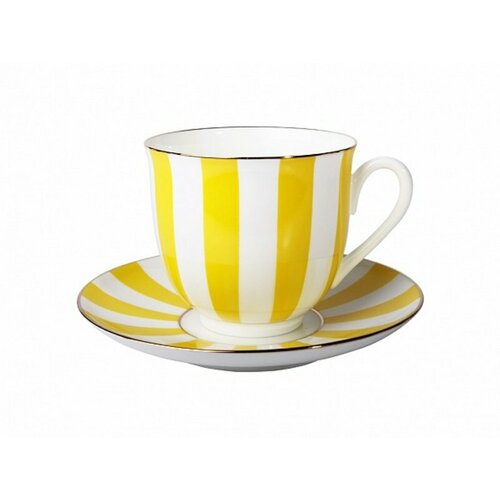Чашка с блюдцем ИФЗ Ландыш, Да и Нет, жёлтый 81.25352.00.5