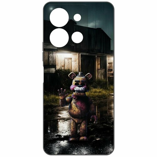 Чехол-накладка Krutoff Soft Case фнаф (FNAF) - Фредди под дождем для Vivo Y36 черный чехол накладка krutoff soft case фнаф fnaf фредди под дождем для vivo y16 черный