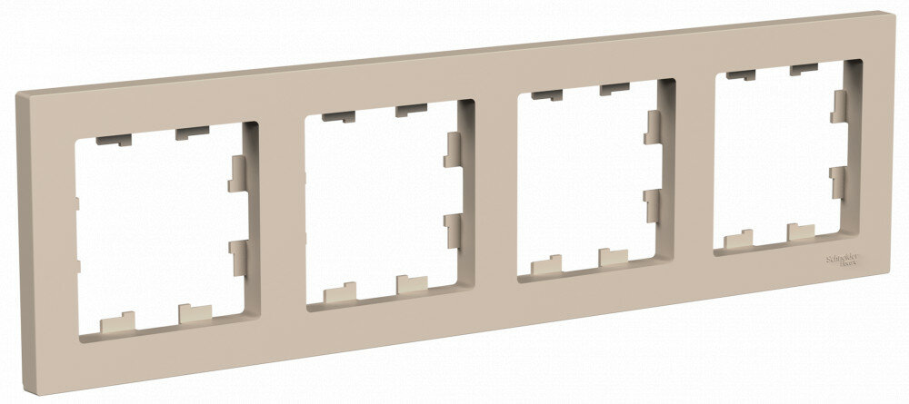 Systeme Electric AtlasDesign Песочный Рамка 4-ая, универсальная ATN001204