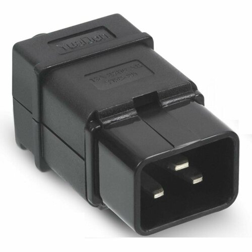 Разъем Cabeus IEC-320-C20 вилка С20 разборная, 16А, 250 V, черная черный