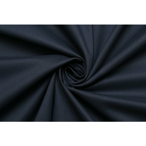 Ткань Хлопок костюмный-стрейч тёмно-синий, 320 г/пм, ш150см, 0,5 м
