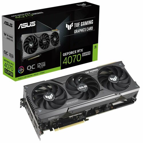 Видеокарта ASUS TUF-RTX4070S-O12G-GAMING /RTX4070S, HDMI, DP*3,12G, D6X