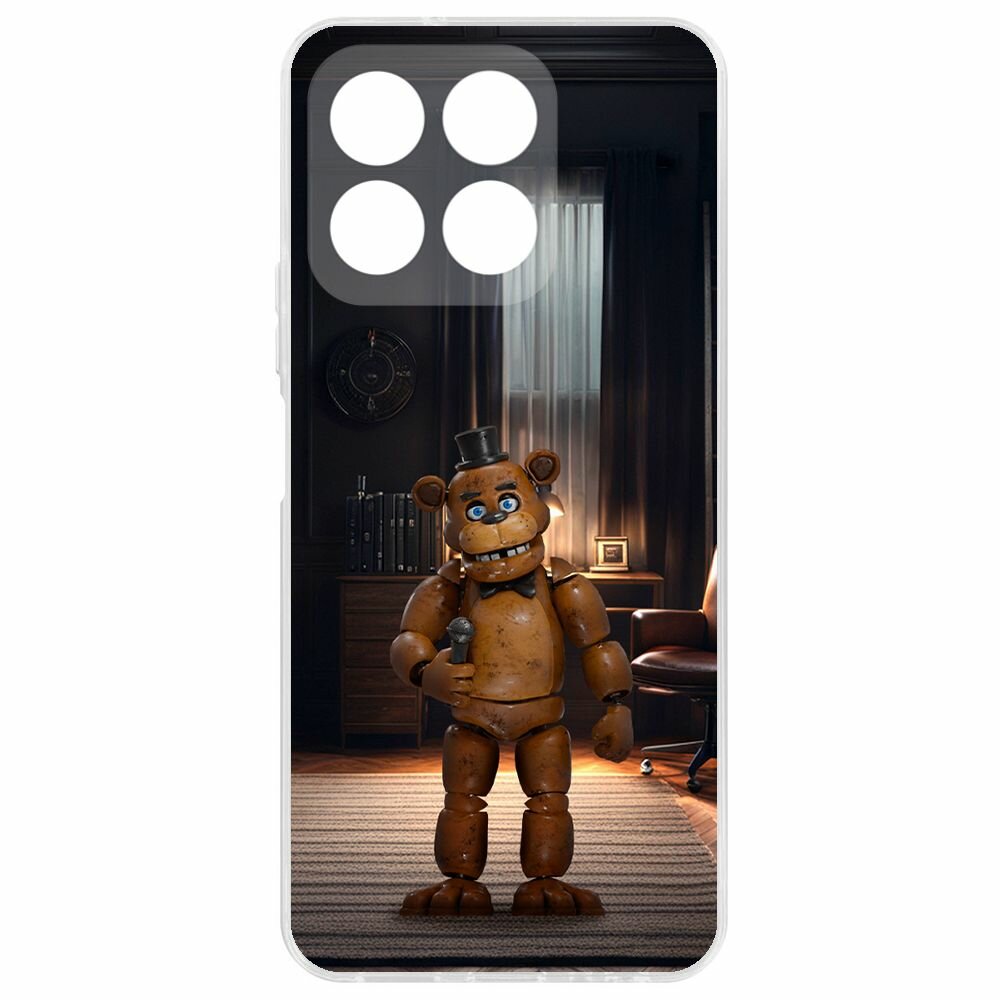 Чехол-накладка Krutoff Clear Case фнаф - Медведь Фредди для Honor X8b
