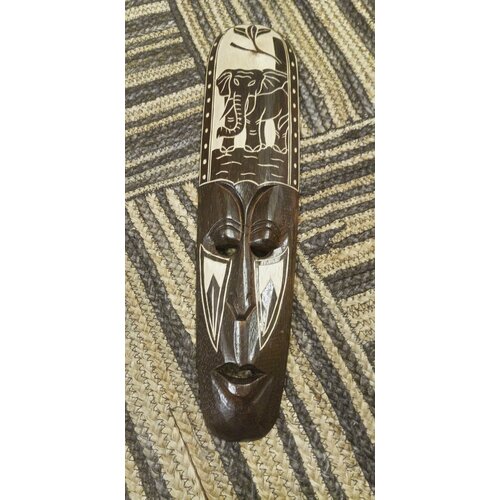 Маска-панно деревянная, декоративная, настенная, 50/15 см