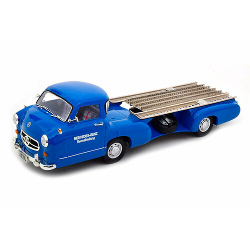 Mercedes race transporter blue wonder 1955 blue / мерседес транспортер голубая мечта