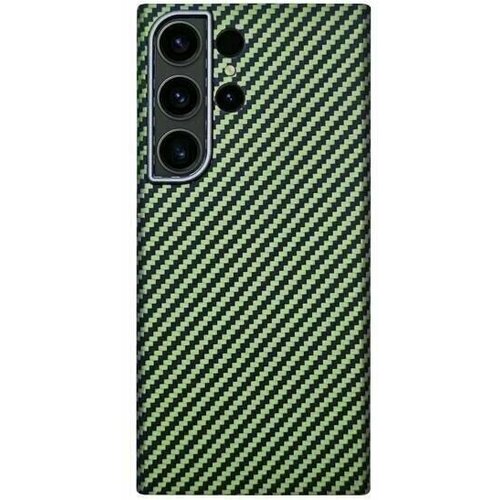 фото Чехол для samsung galaxy s24 ultra ультратонкий kzdoo kevlar / чехол для самсунг галакси с24 ультра / зеленый