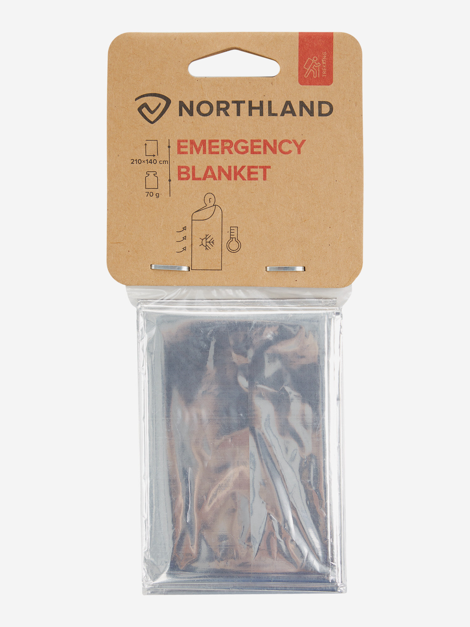 Фольгированное одеяло Northland Серебряный; RUS: Б/р, Ориг: one size - фотография № 4