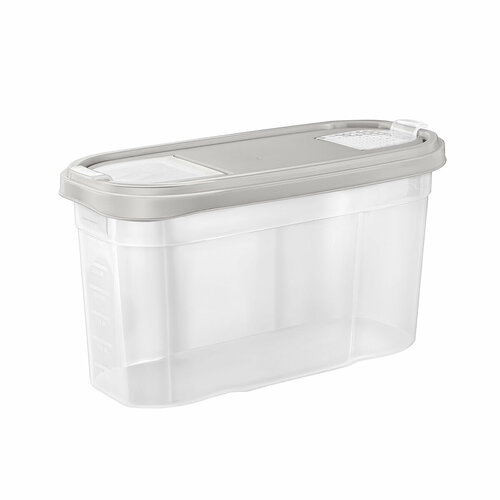 фото Емкость для сыпучих продуктов plast team bergen, 2 л, пепельный жемчуг