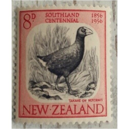 Почтовая марка Новая Зеландия 1956 (фауна, птицы)