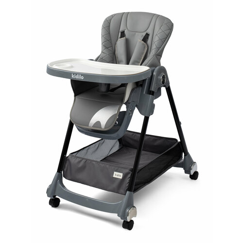 Стульчик для кормления ребенка - 4 колеса, складной, шезлонг, от 6 мес, 1 год, 2 года, 3 года