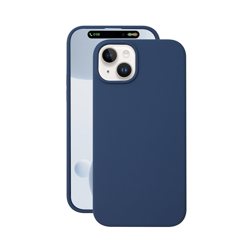 Чехол Liquid Silicone Case Pro Magsafe для Apple iPhone 15 PLUS, синий, Deppa, Deppa 88439