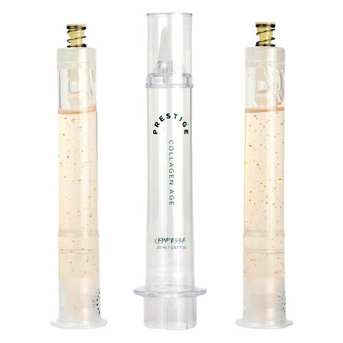 Антивозрастная ампула с коллагеном и золотом Vely Vely Prestige Collagen Age Ampoule 20 мл х 2 шт