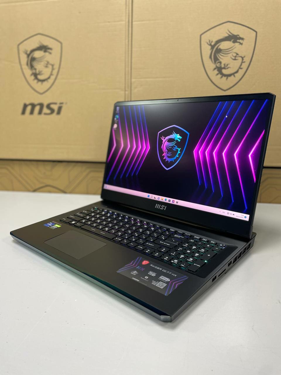 Ноутбук MSI Raider GE77HX 12UHS-232RU i7-12800HX,32GB,2TB M.2 SSD,17.3(240Hz), IPS-Level QHD, Anti-Glare, RTX 3080 Ti, GDDR6 16GB, W11SA