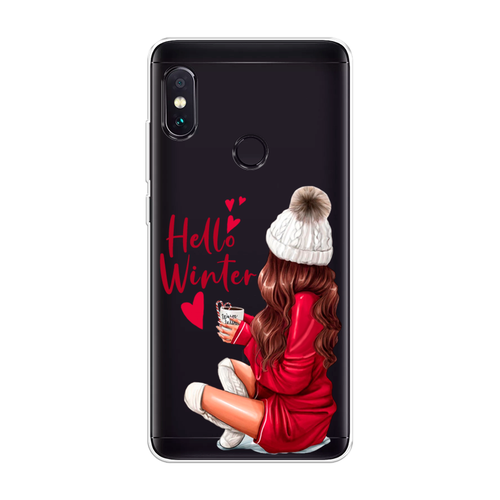 Силиконовый чехол на Xiaomi Redmi Note 5/Note 5 Pro / Сяоми Редми Нот 5/Нот 5 Про Hello winter, прозрачный