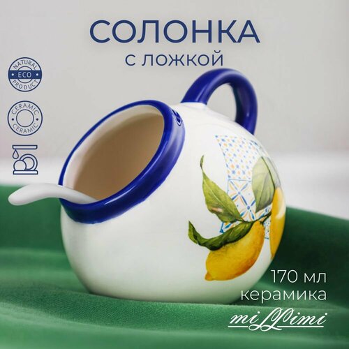 Солонка с ложкой, 170 мл