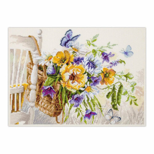 Набор для вышивания Чудесная игла Лето в корзинке 38*28 см