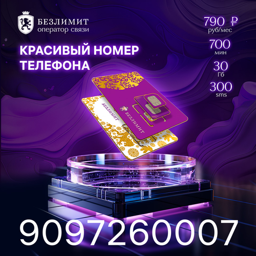 Sim карта Безлимит На связи 790 Красивый номер телефона Сим карта для интернета, часов, планшета Тарифы сим карт выгодная сим карта для звонков и интернета