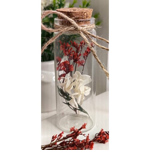 Сухоцветы в колбе