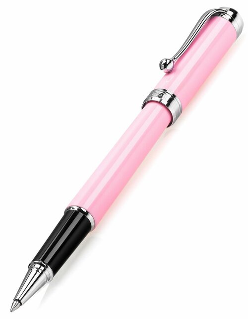 Ручка-роллер AURORA Talentum Finesse Pink Barrel and Cap Chrome Plated (AU D73-P)