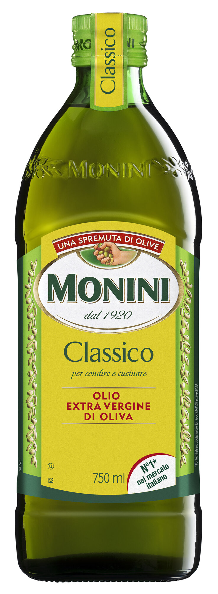 Масло оливковое Monini нерафинированное высшего качества первого холодного отжима Classico Экстра Вирджин, 0.75 л