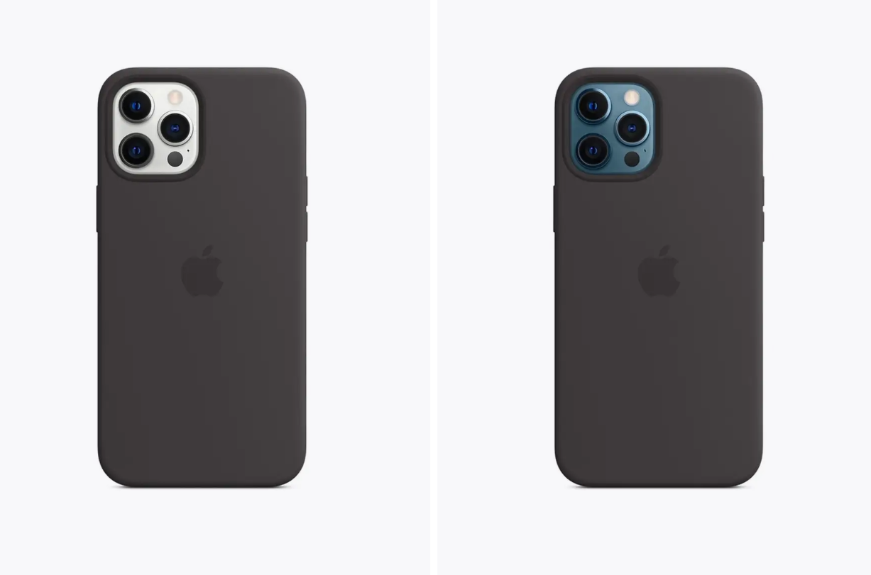 Чехол-накладка кожаный Leather Case с беспроводной зарядкой MagSafe на iPhone 12 Pro Max - черный