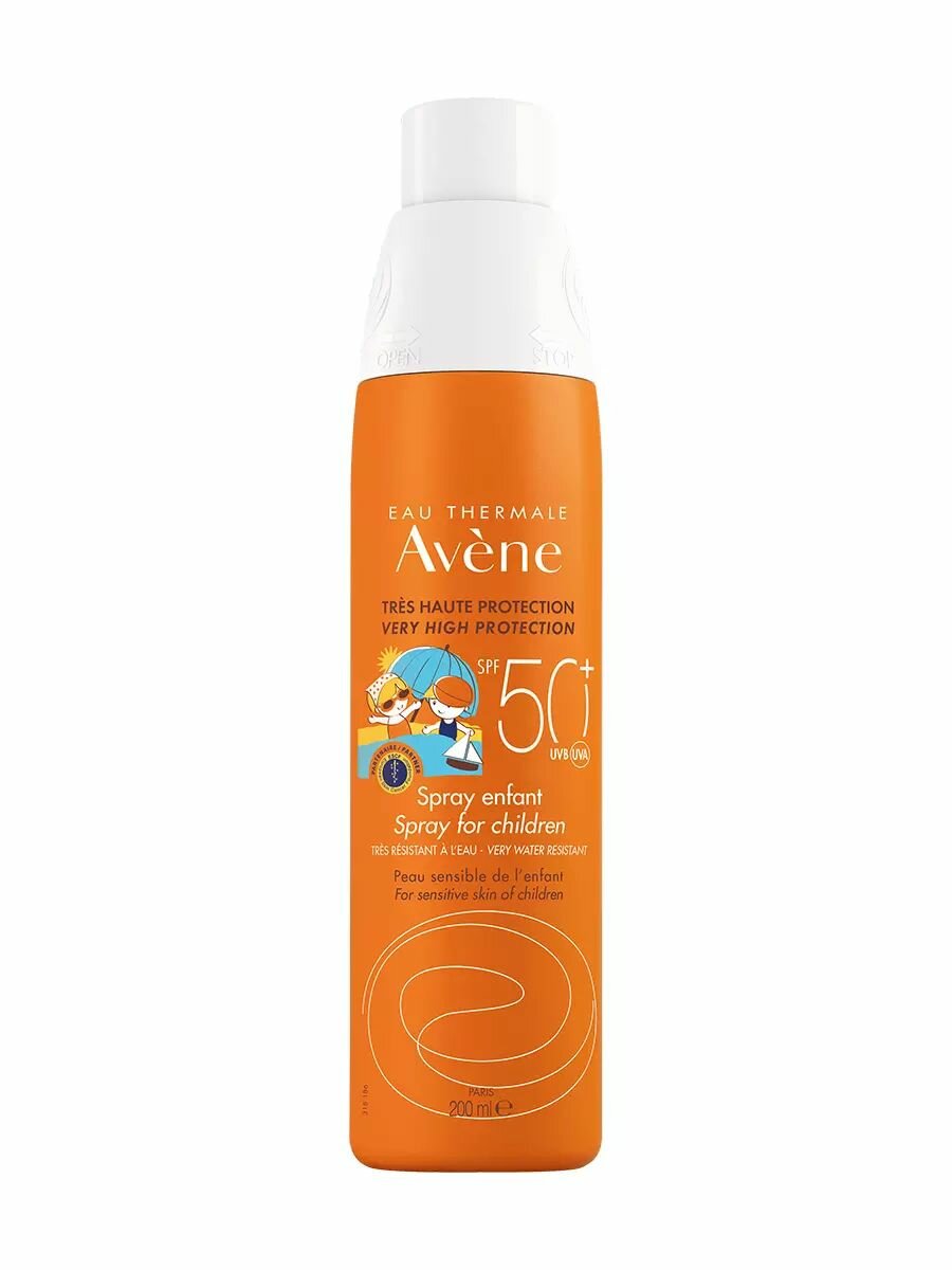 Avene Детский солнцезащитный спрей SPF 50+, 200 мл