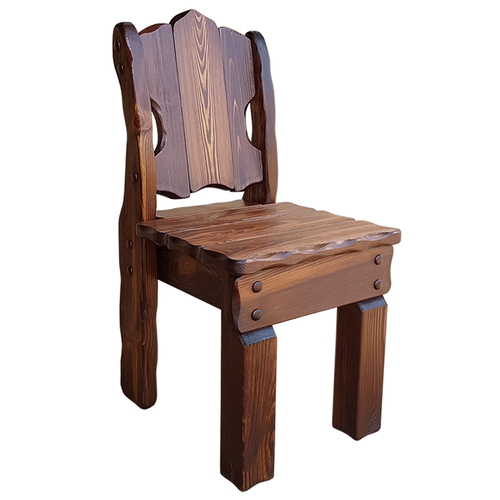 Стул ммк-древ Добрыня из массива сосны 44х50хН90 цвет - старый орех 10800₽