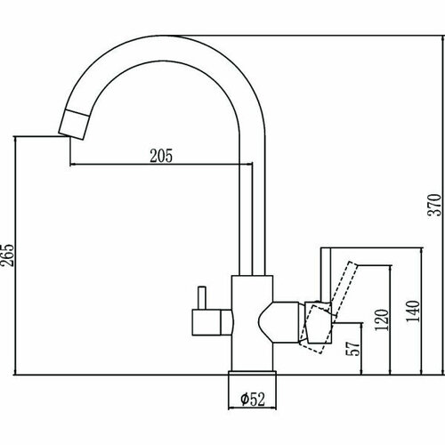 Смеситель для кухни Savol S-L1802 savol смеситель для кухонной мойки с фильтром питьевой воды savol s l1801s