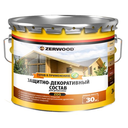 Защитно-декоративный состав ZERWOOD (ZDS) - 3 л, тик