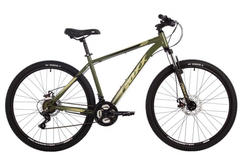 Велосипед 27.5 Foxx CAIMAN D (DISK) (21-ск.) Зеленый (рама 18) GN4
