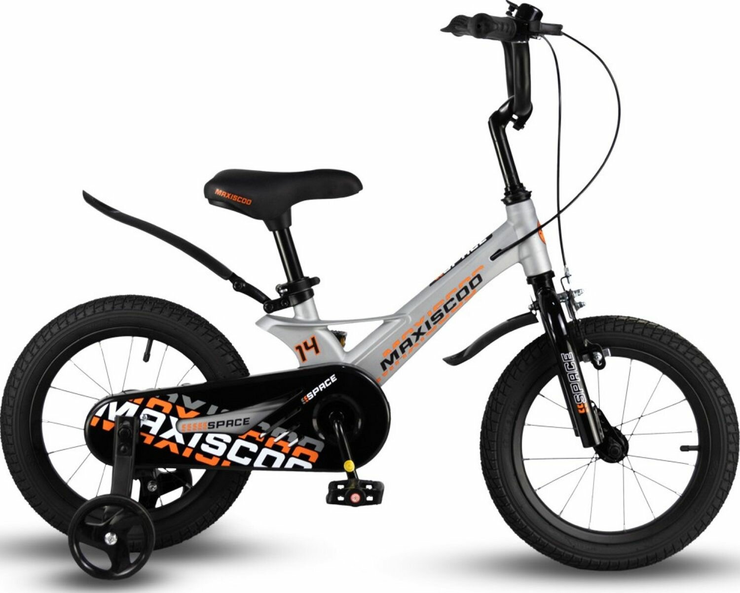 Велосипед Maxiscoo Space Стандарт 14" (2024) (Велосипед Maxiscoo SPACE Стандарт 14" (2024), Серый Жемчуг, MSC-S1433)